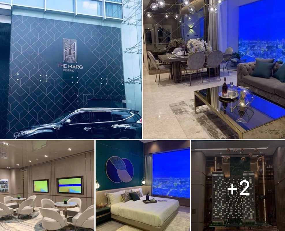 Các trang thiết bị trong căn hộ mẫu The Marq